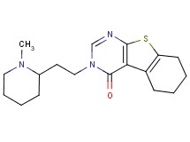 3-[2-(1-methylpiperidin-2-yl)ethyl]-5,6,7,8-tetrahydro[1]benzothieno[2,3-d]pyrimidin-4(3H)-one