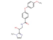N-[2-hydroxy-2-(1-methyl-1H-imidazol-2-yl)ethyl]-4-(4-methoxyphenoxy)benzamide