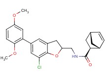 (1R*,2S*,4R*)-N-{[7-chloro-5-(2,5-dimethoxyphenyl)-2,3-dihydro-1-benzofuran-2-yl]methyl}bicyclo[2.2.1]hept-5-ene-2-carboxamide