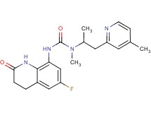 N'-(6-fluoro-2-oxo-1,2,3,4-tetrahydroquinolin-8-yl)-N-methyl-N-[1-methyl-2-(4-methylpyridin-2-yl)ethyl]urea