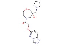 6-(pyrrolidin-1-ylmethyl)-4-[([1,2,4]triazolo[4,3-b]pyridazin-6-yloxy)acetyl]-1,4-oxazepan-6-ol