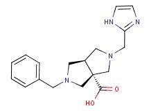 (3aS*,6aS*)-2-benzyl-5-(1H-imidazol-2-ylmethyl)hexahydropyrrolo[3,4-c]pyrrole-3a(1H)-carboxylic acid