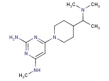 6-{4-[1-(dimethylamino)ethyl]-1-piperidinyl}-N~4~-methyl-2,4-pyrimidinediamine