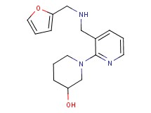 1-(3-{[(2-furylmethyl)amino]methyl}-2-pyridinyl)-3-piperidinol