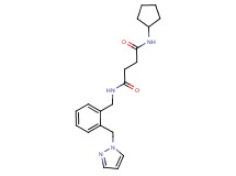 N-cyclopentyl-N'-[2-(1H-pyrazol-1-ylmethyl)benzyl]succinamide