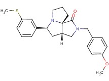 (3aS*,5S*,9aS*)-2-(4-methoxybenzyl)-5-[3-(methylthio)phenyl]hexahydro-7H-pyrrolo[3,4-g]pyrrolizin-1(2H)-one