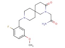 2-[9-(2-fluoro-5-methoxybenzyl)-3-oxo-2,9-diazaspiro[5.5]undec-2-yl]acetamide