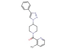 3-methyl-2-{[4-(4-phenyl-1H-1,2,3-triazol-1-yl)-1-piperidinyl]carbonyl}pyridine