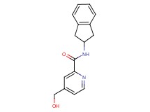 N-(2,3-dihydro-1H-inden-2-yl)-4-(hydroxymethyl)pyridine-2-carboxamide
