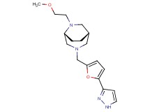 (1S*,5R*)-6-(2-methoxyethyl)-3-{[5-(1H-pyrazol-3-yl)-2-furyl]methyl}-3,6-diazabicyclo[3.2.2]nonane