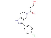 3-[3-(4-chlorophenyl)-1,4,6,7-tetrahydro-5H-pyrazolo[4,3-c]pyridin-5-yl]-3-oxopropan-1-ol