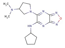 N-cyclopentyl-6-[3-(dimethylamino)-1-pyrrolidinyl][1,2,5]oxadiazolo[3,4-b]pyrazin-5-amine