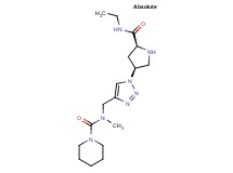 N-[(1-{(3S,5S)-5-[(ethylamino)carbonyl]pyrrolidin-3-yl}-1H-1,2,3-triazol-4-yl)methyl]-N-methylpiperidine-1-carboxamide