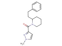 1-[(1-methyl-1H-pyrazol-3-yl)carbonyl]-2-(2-phenylethyl)piperidine