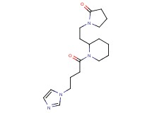 1-(2-{1-[4-(1H-imidazol-1-yl)butanoyl]-2-piperidinyl}ethyl)-2-pyrrolidinone