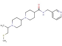 1'-[1-methyl-2-(methylthio)ethyl]-N-(3-pyridinylmethyl)-1,4'-bipiperidine-4-carboxamide