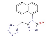 4-(1-naphthyl)-5-(1H-tetrazol-5-ylmethyl)-2,4-dihydro-3H-1,2,4-triazol-3-one
