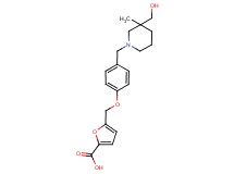 5-[(4-{[3-(hydroxymethyl)-3-methylpiperidin-1-yl]methyl}phenoxy)methyl]-2-furoic acid