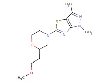 5-[2-(2-methoxyethyl)morpholin-4-yl]-1,3-dimethyl-1H-pyrazolo[3,4-d][1,3]thiazole