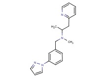 N-methyl-N-[3-(1H-pyrazol-1-yl)benzyl]-1-pyridin-2-ylpropan-2-amine