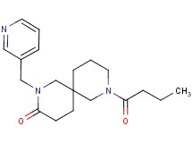 8-butyryl-2-(3-pyridinylmethyl)-2,8-diazaspiro[5.5]undecan-3-one