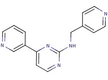4-(3-pyridinyl)-N-(4-pyridinylmethyl)-2-pyrimidinamine