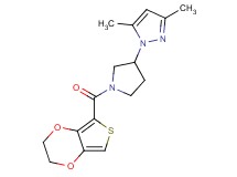 1-[1-(2,3-dihydrothieno[3,4-b][1,4]dioxin-5-ylcarbonyl)-3-pyrrolidinyl]-3,5-dimethyl-1H-pyrazole