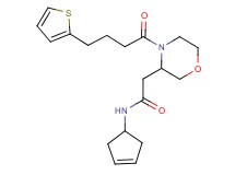 N-3-cyclopenten-1-yl-2-{4-[4-(2-thienyl)butanoyl]-3-morpholinyl}acetamide