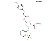 methyl (4S)-4-{[3-(4-methylphenyl)propanoyl]amino}-1-[2-(trifluoromethyl)benzyl]-L-prolinate