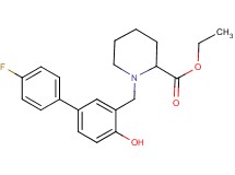 ethyl 1-[(4'-fluoro-4-hydroxy-3-biphenylyl)methyl]-2-piperidinecarboxylate