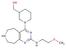 (1-{2-[(2-methoxyethyl)amino]-6,7,8,9-tetrahydro-5H-pyrimido[4,5-d]azepin-4-yl}piperidin-3-yl)methanol