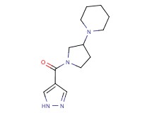 1-[1-(1H-pyrazol-4-ylcarbonyl)pyrrolidin-3-yl]piperidine
