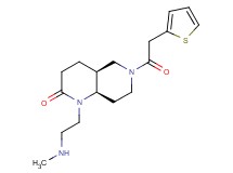 rel-(4aS,8aR)-1-[2-(methylamino)ethyl]-6-(2-thienylacetyl)octahydro-1,6-naphthyridin-2(1H)-one hydrochloride
