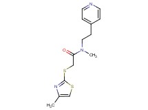 N-methyl-2-[(4-methyl-1,3-thiazol-2-yl)thio]-N-(2-pyridin-4-ylethyl)acetamide