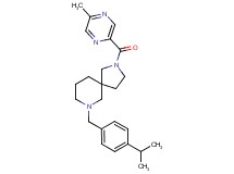 7-(4-isopropylbenzyl)-2-[(5-methyl-2-pyrazinyl)carbonyl]-2,7-diazaspiro[4.5]decane