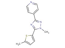 4-[1-methyl-5-(5-methyl-2-thienyl)-1H-1,2,4-triazol-3-yl]pyridine