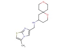 1,9-dioxaspiro[5.5]undec-4-yl[(3-methylimidazo[2,1-b][1,3]thiazol-6-yl)methyl]amine