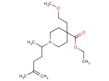 ethyl 1-(1,4-dimethyl-4-penten-1-yl)-4-(2-methoxyethyl)-4-piperidinecarboxylate