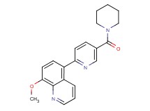 8-methoxy-5-[5-(piperidin-1-ylcarbonyl)pyridin-2-yl]quinoline