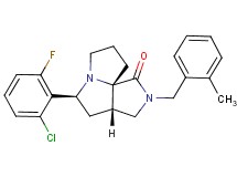 (3aS*,5S*,9aS*)-5-(2-chloro-6-fluorophenyl)-2-(2-methylbenzyl)hexahydro-7H-pyrrolo[3,4-g]pyrrolizin-1(2H)-one