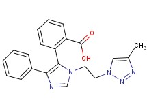 2-{1-[2-(4-methyl-1H-1,2,3-triazol-1-yl)ethyl]-4-phenyl-1H-imidazol-5-yl}benzoic acid