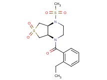 (4aS*,7aR*)-1-(2-ethylbenzoyl)-4-(methylsulfonyl)octahydrothieno[3,4-b]pyrazine 6,6-dioxide