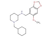 1-(cyclohexylmethyl)-N-[(6-methoxy-1,3-benzodioxol-5-yl)methyl]-3-piperidinamine