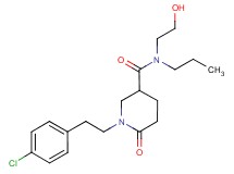 1-[2-(4-chlorophenyl)ethyl]-N-(2-hydroxyethyl)-6-oxo-N-propyl-3-piperidinecarboxamide