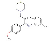 2-(4-methoxyphenyl)-7-methyl-3-(4-thiomorpholinylmethyl)quinoline