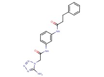 N-(3-{[(5-amino-1H-tetrazol-1-yl)acetyl]amino}phenyl)-3-phenylpropanamide