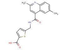 5-({[(2,6-dimethyl-4-quinolinyl)carbonyl]amino}methyl)-2-thiophenecarboxylic acid