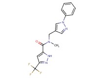 N-methyl-N-[(1-phenyl-1H-pyrazol-4-yl)methyl]-3-(trifluoromethyl)-1H-pyrazole-5-carboxamide
