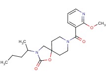 8-[(2-methoxypyridin-3-yl)carbonyl]-3-(1-methylbutyl)-1-oxa-3,8-diazaspiro[4.5]decan-2-one