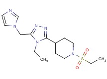 4-[4-ethyl-5-(1H-imidazol-1-ylmethyl)-4H-1,2,4-triazol-3-yl]-1-(ethylsulfonyl)piperidine
